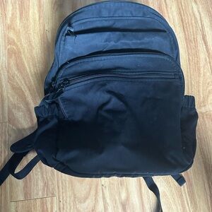 Vera Bradley Black Backpack with Adjustable Straps and Durable Fabric